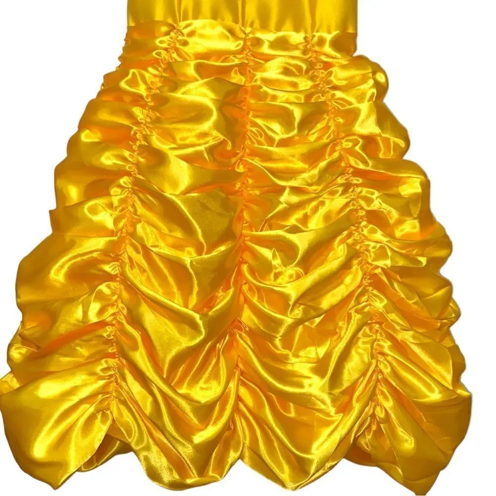New Yellow Princess Halloween Dress Up Costume With Accessories Size 4/5